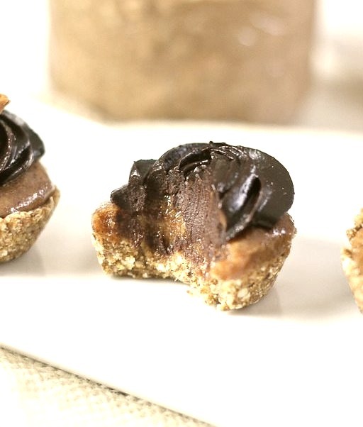 Teeny Weeny Healthy Chocolate, Ginger And Almond Butter Layered Cups