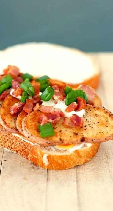 Baked Potato Grilled Cheese