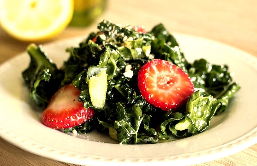 Easy Kale Salad (can Be Made Vegan & Gluten-Free)