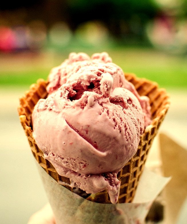 Cherry Wasabi Ice Cream Cone