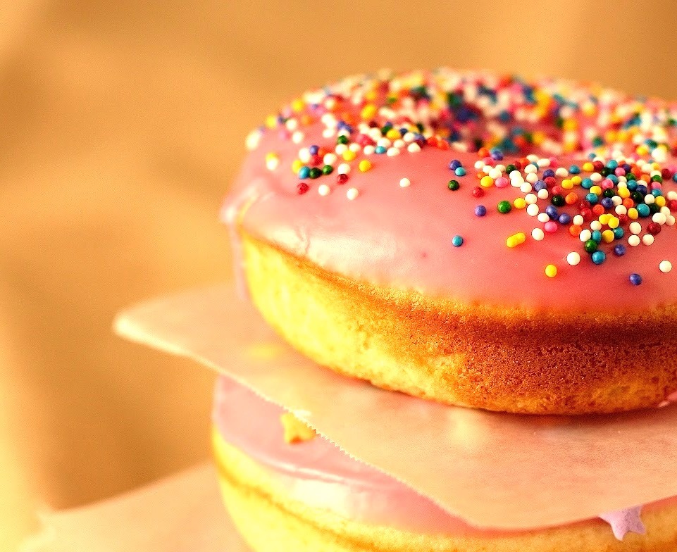 Recipe: Lemon Scented Cake Donuts with Pink Rosewater Glaze
