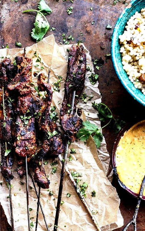 Indian Beef Satay with Curried Cashew Sauce